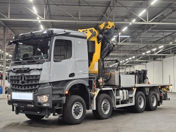 Mercedes-Benz AROCS 3253 8x8 / 65 t/m CRANE + JIB + WINCH / KRAN / GRUA